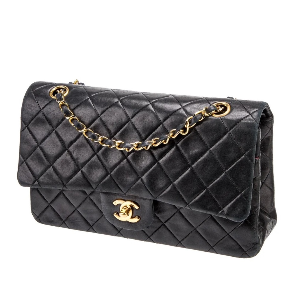 Chanel lambskin medium classic flap bag